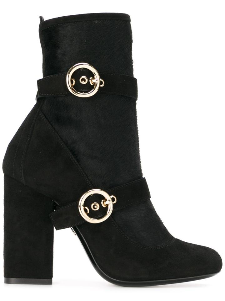 Lanvin Buckle Detail Boots - Black