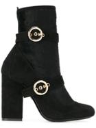 Lanvin Buckle Detail Boots - Black