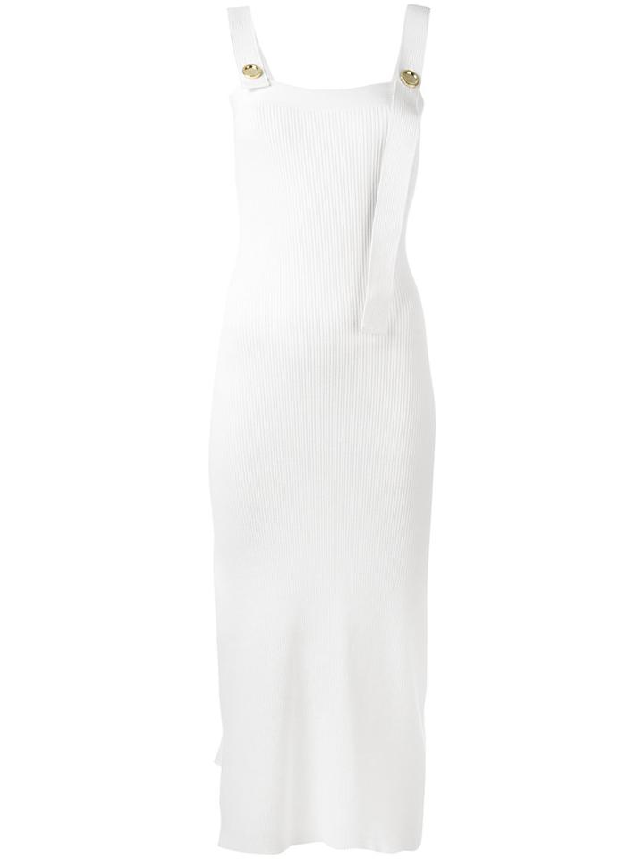 Each X Other - Ribbed Knit Midi Dress - Women - Cotton/spandex/elastane - Xs, White, Cotton/spandex/elastane