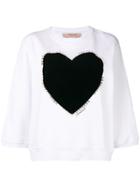Twin-set Heart Print Sweater - White