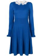 Temperley London Bliss Sleeved Dress - Blue