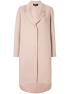 Paule Ka High-low Hem Coat - Brown