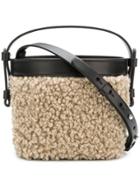 Nico Giani Shearling Bucket Bag - Nude & Neutrals