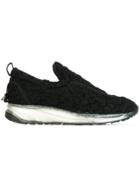 Maison Margiela Textured Slip-on Sneakers - Black