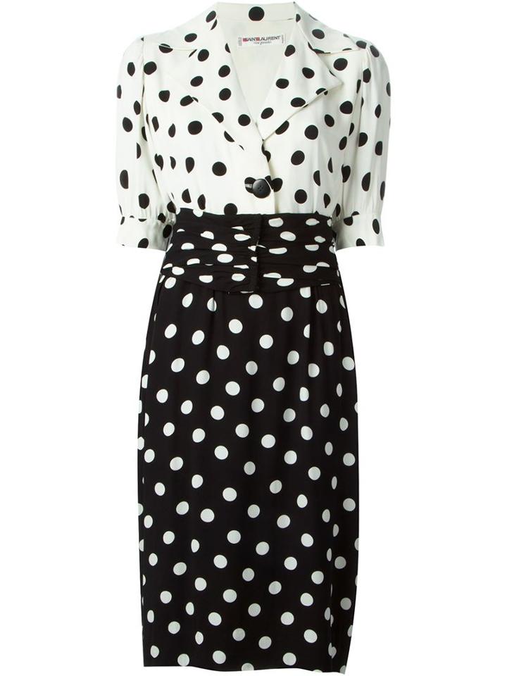 Yves Saint Laurent Vintage Dotted Dress