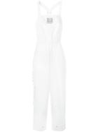 Misbhv Logo Patch Dungarees - White