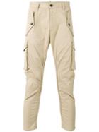 Dsquared2 Cargo Trousers, Men's, Size: 48, Nude/neutrals, Cotton/spandex/elastane