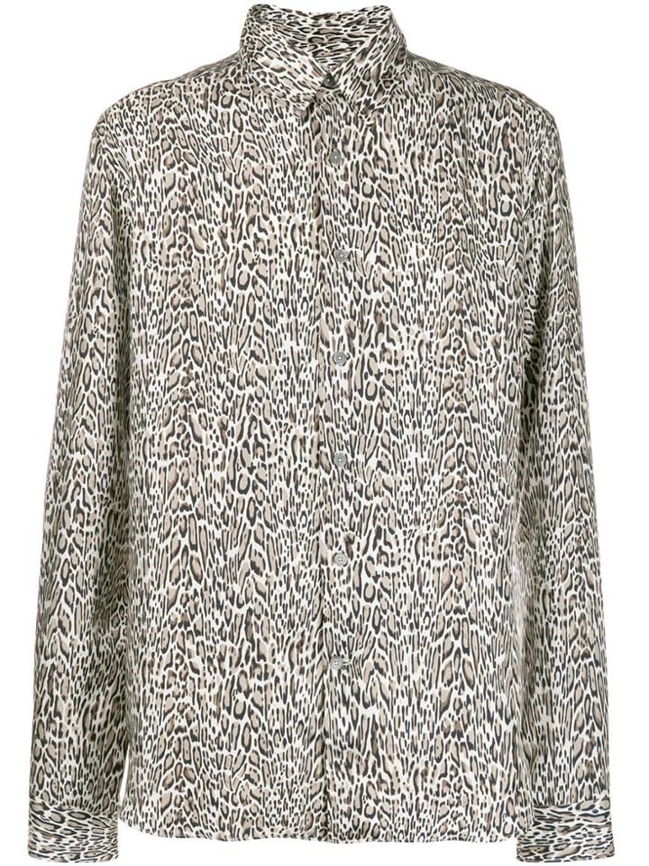 Roberto Cavalli Animal Print Shirt - Neutrals