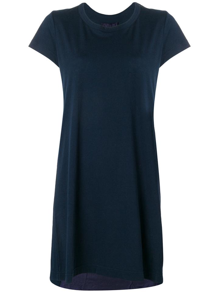 Sacai Cupro Insert T-shirt - Blue