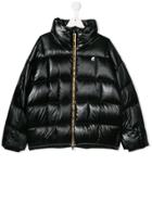K Way Kids Teen Zipped Padded Jacket - Black