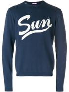 Sun 68 Sponge Word Sweatshirt - Blue