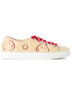 Joshua Sanders Textured Lace-up Sneakers - Nude & Neutrals