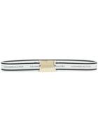 Alexandre Vauthier Logo Print Belt - White