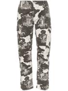 Vyner Articles Hawaiian Print Multi Pocket Cargo Pants - Grey