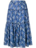 Ulla Johnson Auveline Printed Skirt - Blue