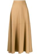 Federica Tosi Pleated Midi Skirt - Neutrals