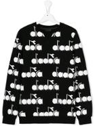 Diadora Junior Printed Sweatshirt - Black