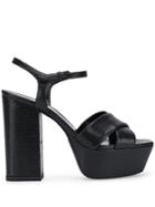 Saint Laurent Farrah 80mm Sandals - Black