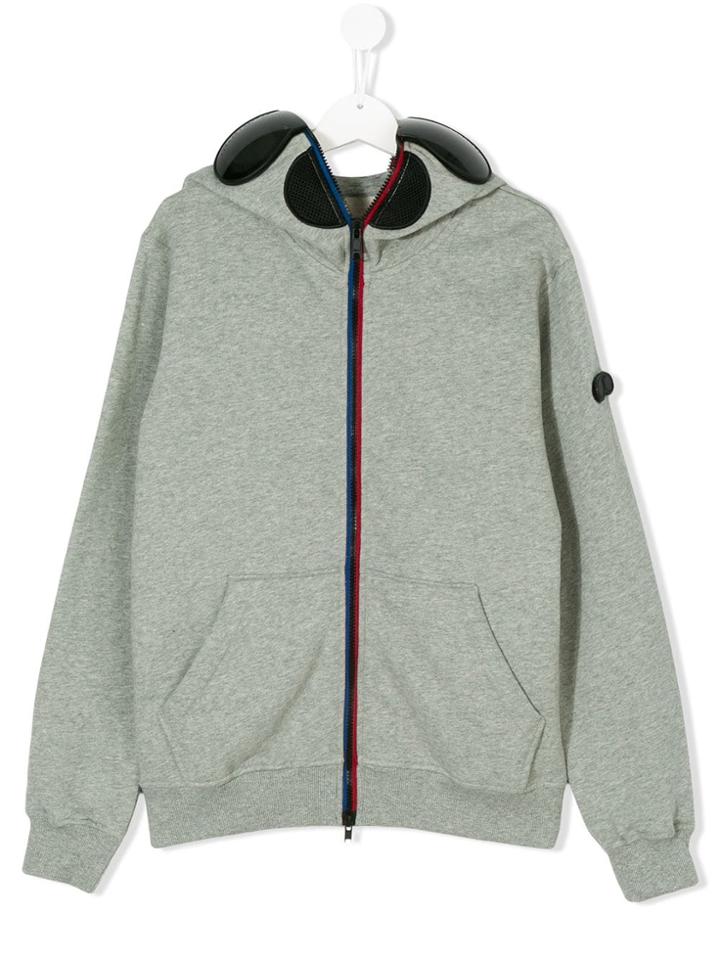 Ai Riders On The Storm Kids Pom Pom Hoodie - Grey