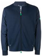 Save The Duck Zipped Up Bomber Jacket - Blue