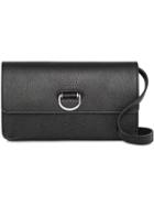 Burberry D-ring Leather Wallet With Detachable Strap - Black