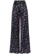 Racil Mama High-waist Floral Print Trousers - Blue