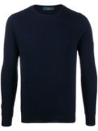 Zanone Crew-neck Sweatshirt - Blue