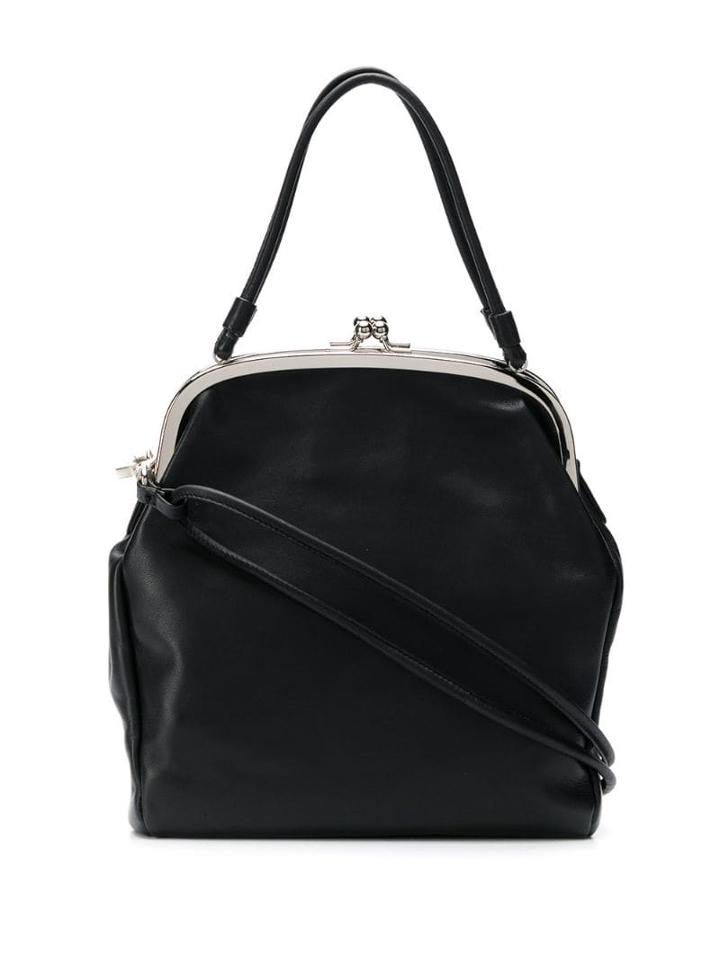 Yohji Yamamoto Twist-lock Crossbody Bag - Black