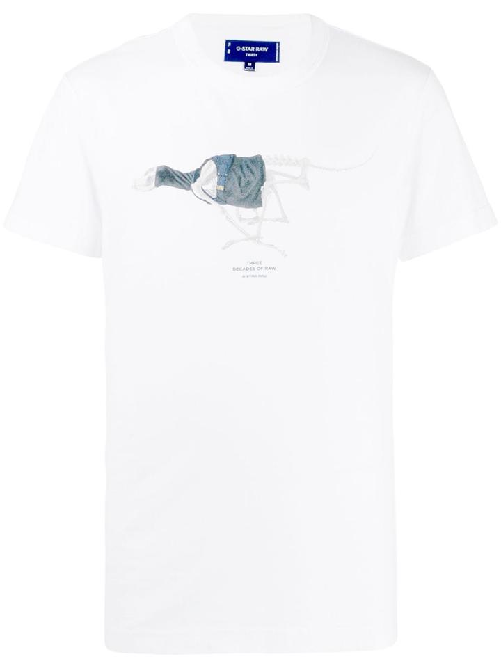 G-star Raw Research Skeleton Print T-shirt - White