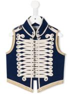 Stella Mccartney Kids Military-style Waistcoat, Girl's, Size: 8 Yrs, Blue