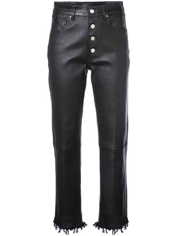 Amiri Fitted Biker Trousers - Black