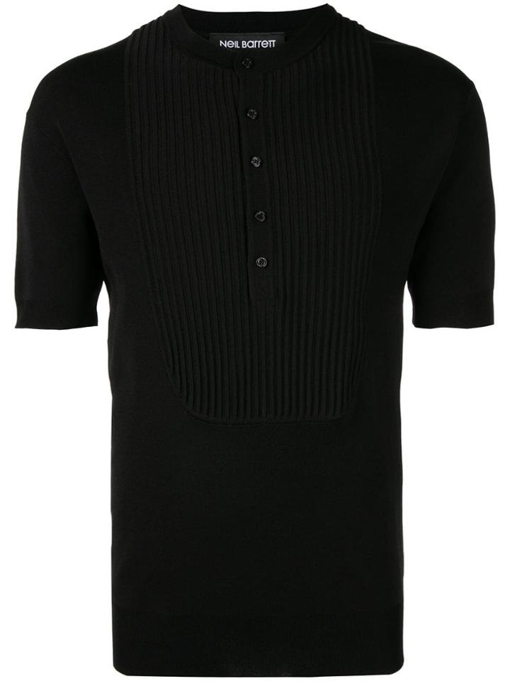 Neil Barrett Classic Plain Polo Shirt - Black