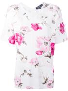 Floral Blouse - Women - Polyester/viscose - S, White, Polyester/viscose, Salvatore Ferragamo