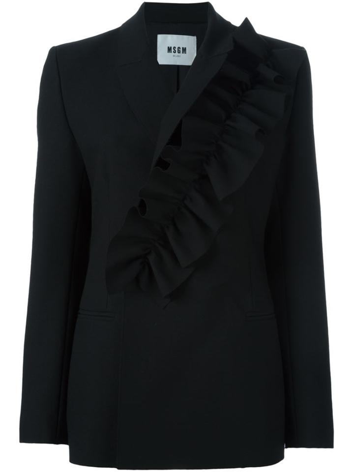 Msgm Ruffle Detail Suit Jacket