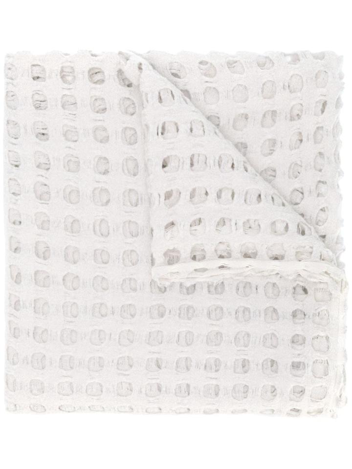 Faliero Sarti Cut Out Detail Scarf - Nude & Neutrals