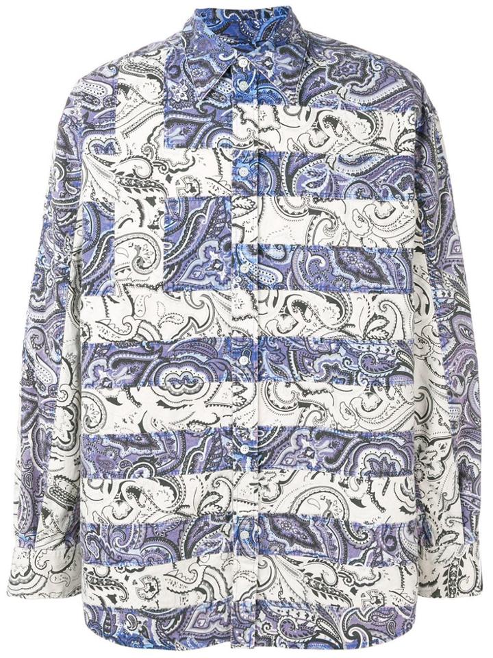 Y / Project Paisley Print Shirt - Blue