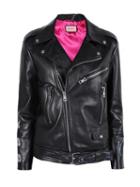 Gucci Graffiti Biker Jacket, Women's, Size: 40, Black, Calf Leather