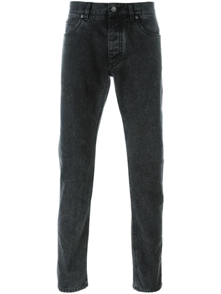 Dolce & Gabbana Slim Fit Jeans, Men's, Size: 46, Grey, Cotton