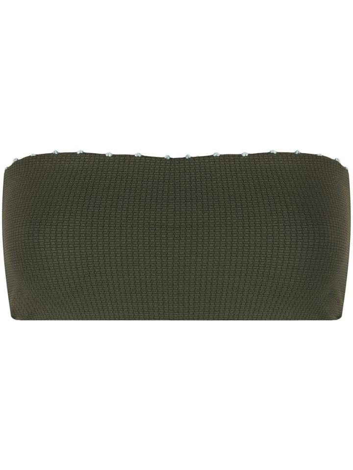 Marysia Strapless Bikini Top - Green