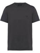 Prada Stretch Cotton T-shirt - Grey