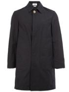 Thom Browne Single Breasted Coat, Men's, Size: 1, Blue, Cotton