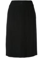 Chanel Pre-owned Knee-length Pencil Skirt - Black