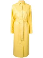 Matériel Single Breasted Trench Coat - Yellow