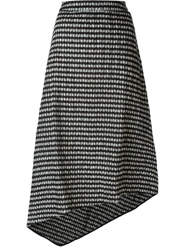 Studio Nicholson 'oriani' Checked Asymmetric Skirt