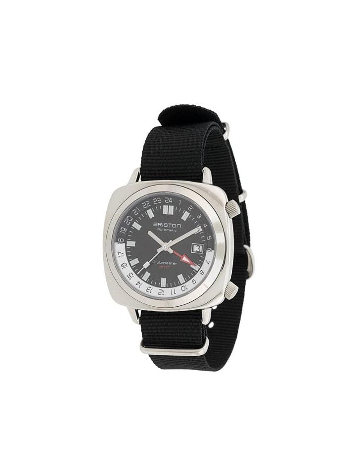 Briston Watches Clubmaster Gmt Traveller Steel Watch - Black