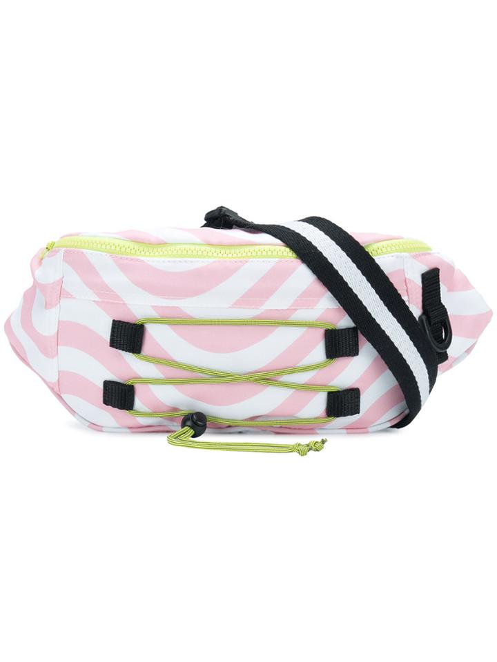 House Of Holland Wavy Print Belt Bag - Pink & Purple