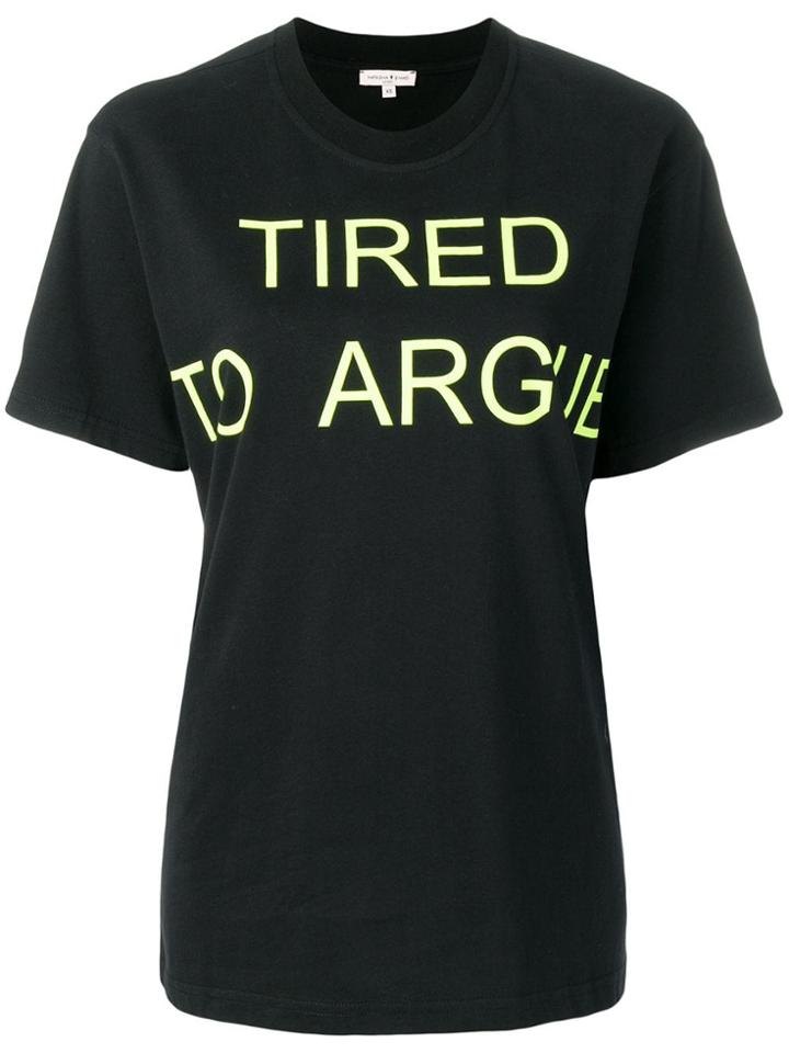 Natasha Zinko Tired To Argue Oversized T-shirt - Black