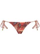 Lygia & Nanny Abstract Print Bikini Bottom, Women's, Size: P, Brown, Polyamide/spandex/elastane