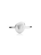 Monica Vinader Nura Small Pebble Stacking Ring - Silver