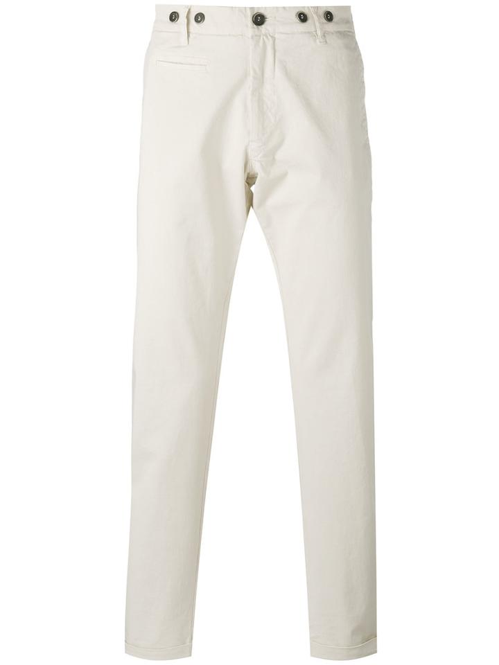 Barena Chino Trousers, Men's, Size: 50, White, Cotton/spandex/elastane/polyester